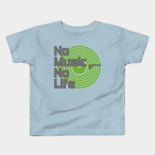 No Music No Life Kids T-Shirt